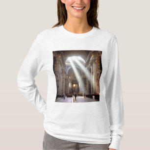 T-shirt Feixes de luz solar derramam-se pelas janelas