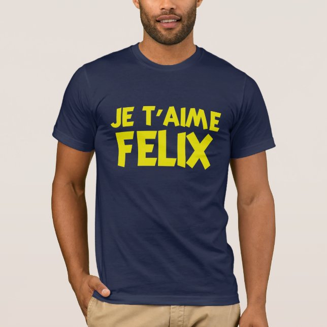 T-shirt felix do t'aime do je (Frente)