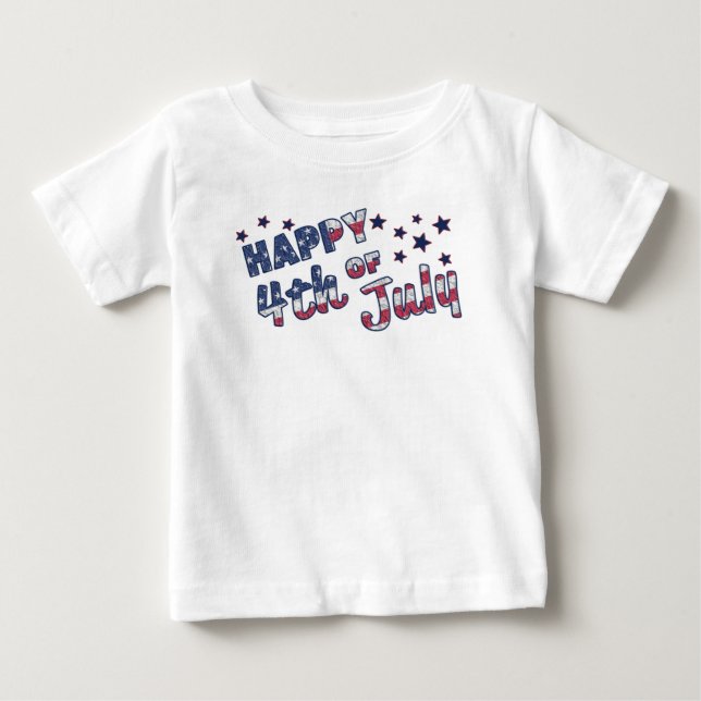T-shirt Feliz 4 de julho (Frente)