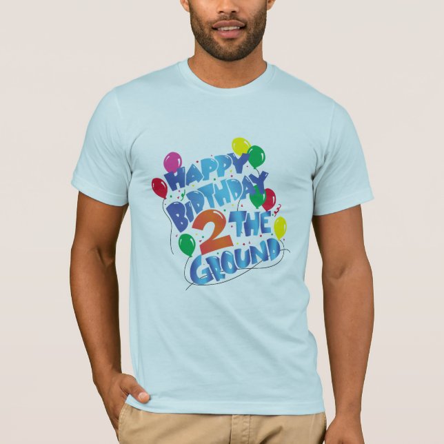T-shirt Feliz aniversario (Frente)