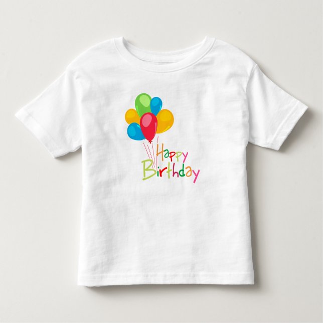 T-shirt Feliz aniversário (Frente)