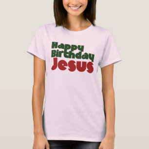 T-shirt Feliz aniversário Jesus Natal