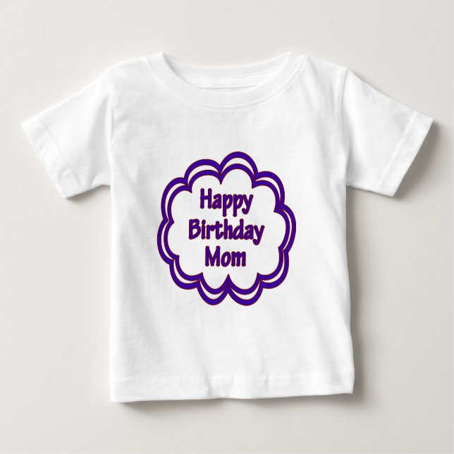 T-shirt Feliz aniversário mãe (Frente)