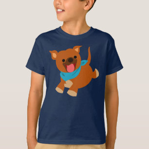 T-shirt feliz bonito das crianças de Staffie dos