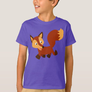 T-shirt feliz bonito das crianças do Fox dos