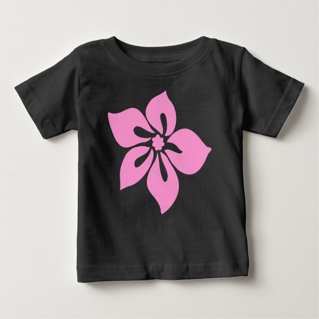 T-shirt Feliz Criança Hibiscus Creeper (Frente)
