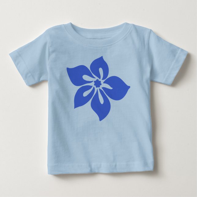 T-shirt Feliz Criança Hibiscus Creeper (Frente)