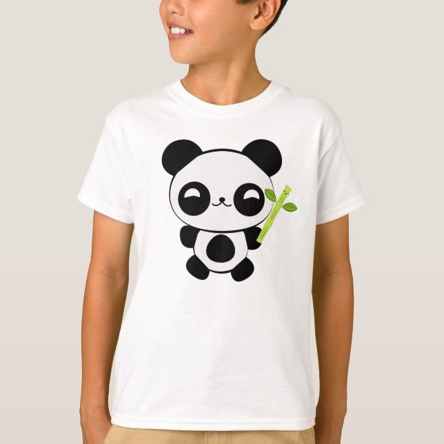 T-shirt feliz da panda do bebê (Frente)