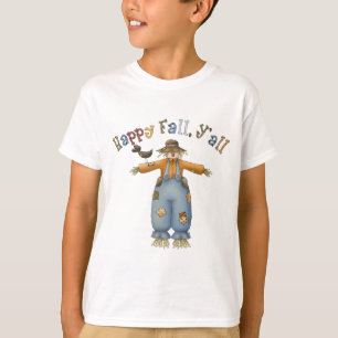 T-shirt feliz da queda da acção de graças