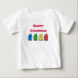 T-shirt feliz de Chanukah<br><div class="desc">T-shirt feliz de Chanukah com hannukkah Chanukdah do dreidelshanukah</div>