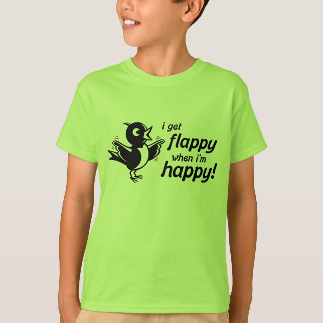 T-shirt feliz de Flappy (Frente)