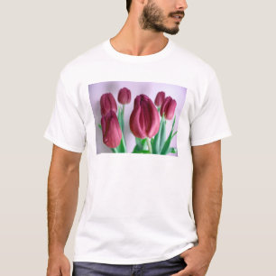 T-shirt Feliz Dia de as mães Rosey Tulips
