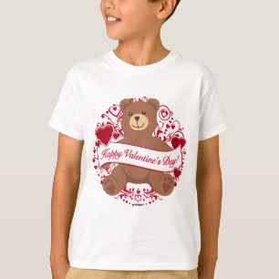 T-shirt Feliz dia dos namorados! Urso de ursinho