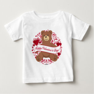 T-shirt Feliz dia dos namorados! Urso de ursinho