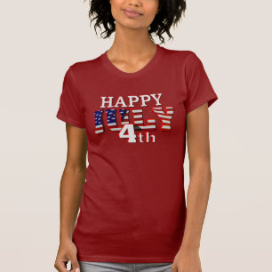 T-shirt feliz do 4 de julho