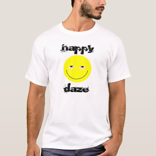 T-shirt feliz do Daze (Frente)