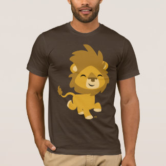 T-shirt feliz do leão dos desenhos animados