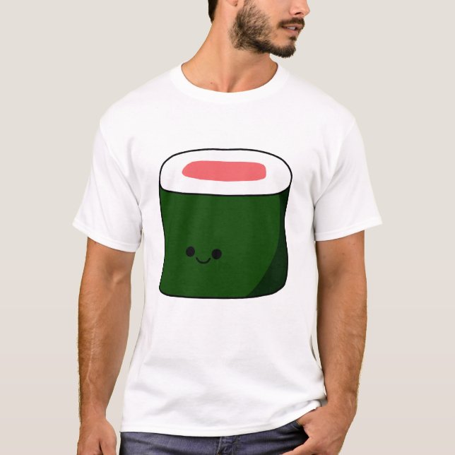 T-shirt feliz do sushi (Frente)