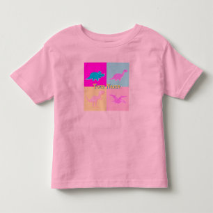 T-shirt feliz dos dinossauros dos desenhos