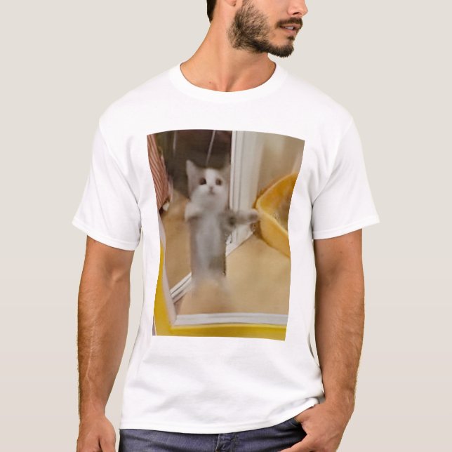 T-Shirt Feliz Gato Mens (Frente)