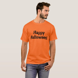 T-shirt Feliz Halloween com letras divertidas no estilo Ha