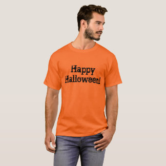 T-shirt Feliz Halloween com letras divertidas no estilo Ha