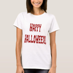 T-shirt Feliz Halloween Gore Texto