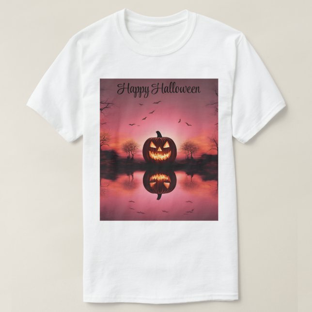 T-Shirt Feliz Halloween Personalizado (Frente do Design)