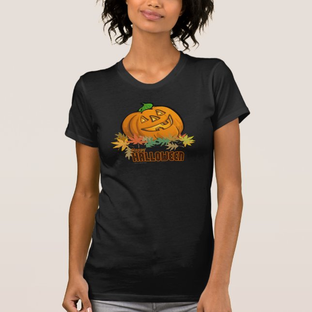 T-shirt Feliz Halloween Pumpkin (Frente)