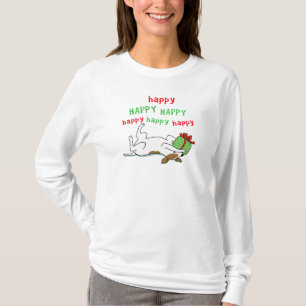 T-shirt Feliz Jack Russell Terrier Natal Cachorro