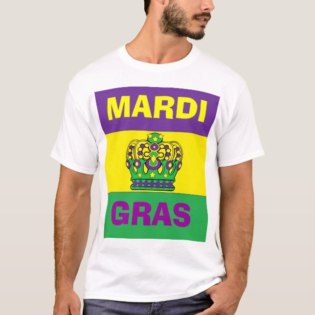 T-SHIRT FELIZ MARDI GRAS (Frente)