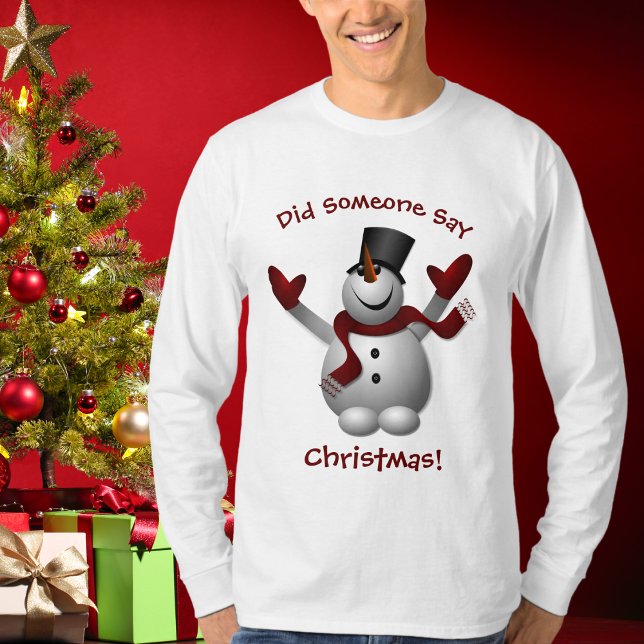 T-Shirt Feliz Natal (Funny Christmas Snowman T-Shirt)