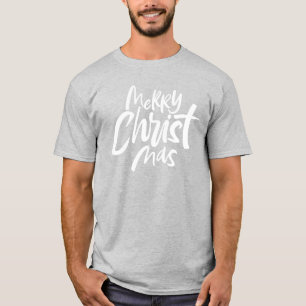 T-shirt Feliz Natal Cristão Letreiro Religioso