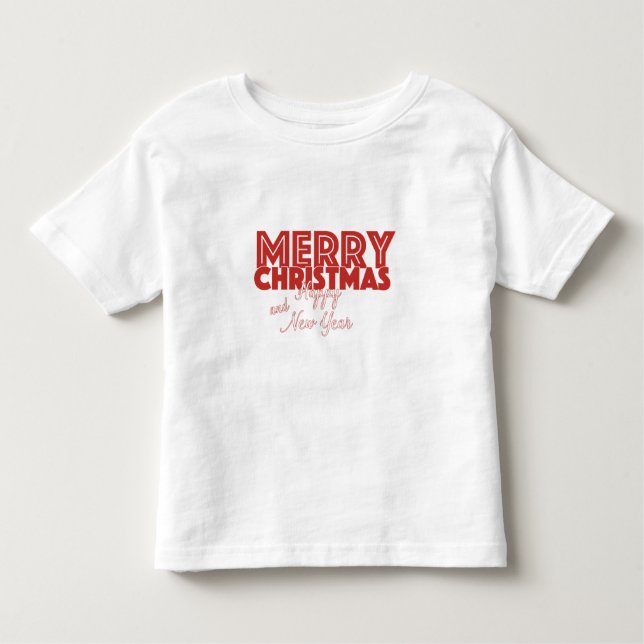 T-shirt Feliz Natal e Feliz ano novo (Frente)
