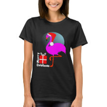 Feliz Natal Flamingo, Rosa, Gráfico da Trendy