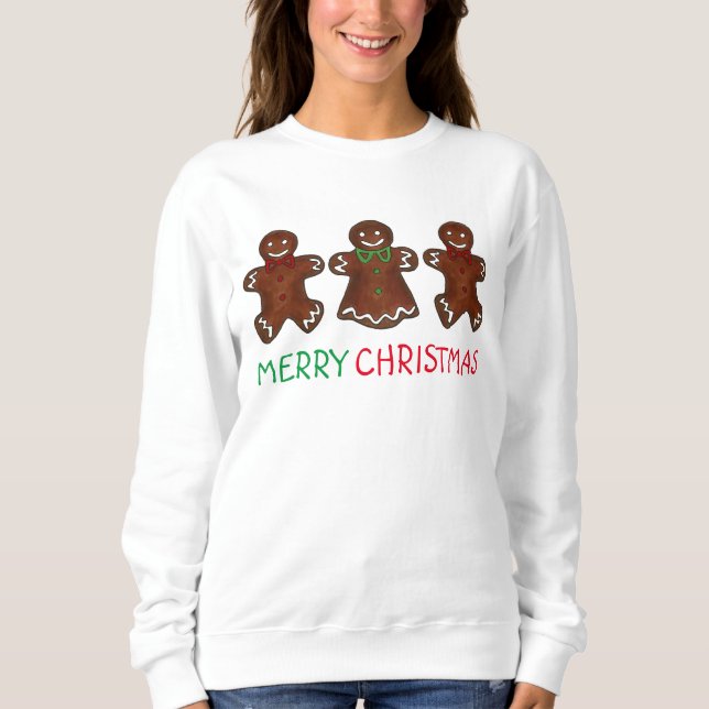 T-shirt Feliz Natal Gingercake Men Cookshirt (Frente)