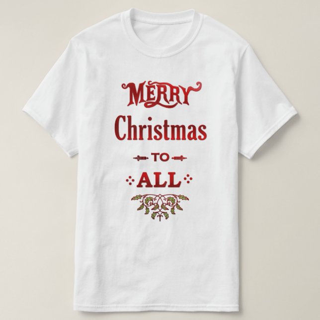 T-shirt Feliz Natal para Todos (Frente do Design)