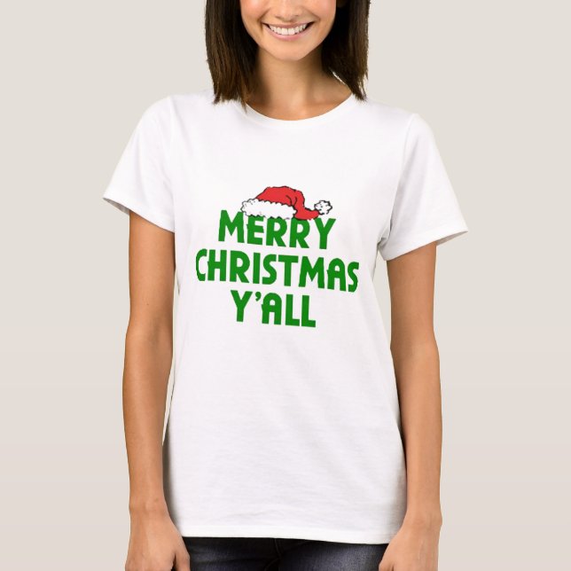 T-shirt Feliz Natal Yall (Frente)