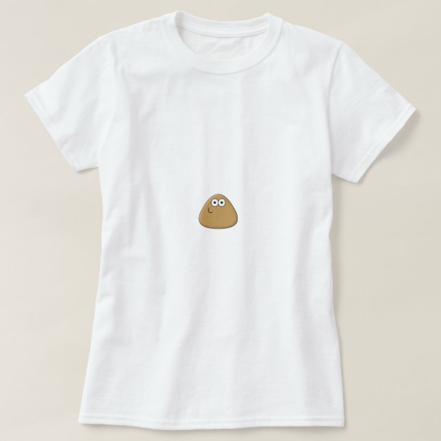 T-shirt Feliz Pou - Camisa-T (Frente do Design)