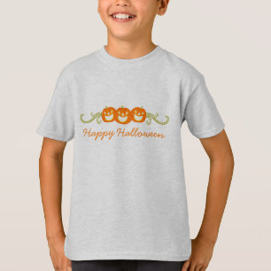 T-shirt Feliz Pumpkin Nadou Tee do Halloween Kid