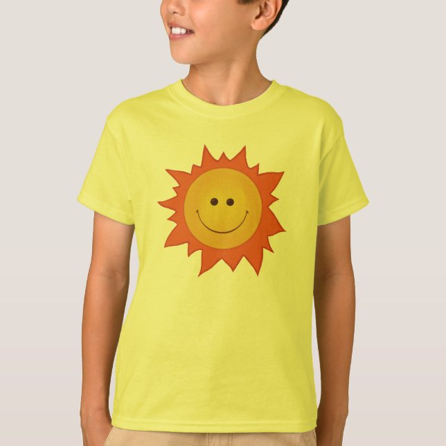 T-shirt Feliz Smiling Sun Kid (Frente)