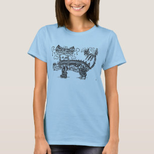 T-shirt fêmea da criatura