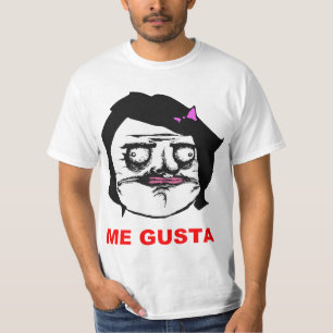 T-shirt Fêmea preta mim cara cómica Meme da raiva de Gus