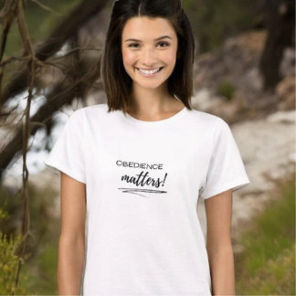 T-Shirt feminina - Coisas de obediência