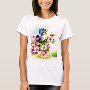 t-shirt feminina de adoradores de aves