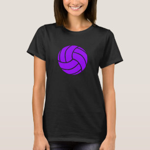 T-shirt feminina de vôlei roxa