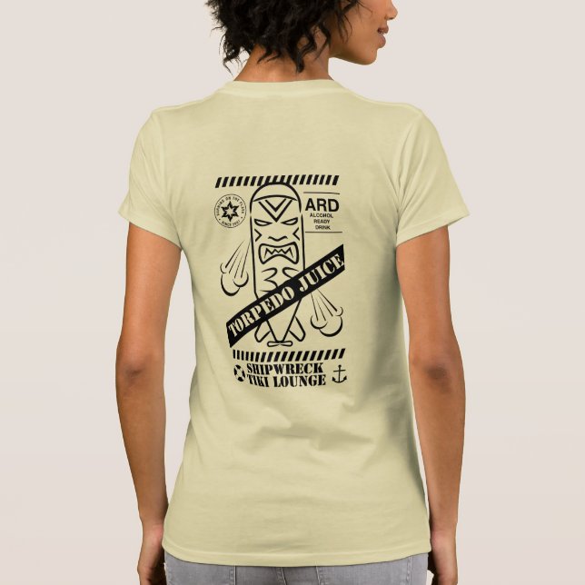 T-shirt feminina do Torpedo Juice (Verso)