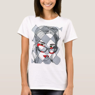 t-shirt feminina fofa com impressão