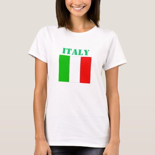T-shirt feminina italiana (Frente)