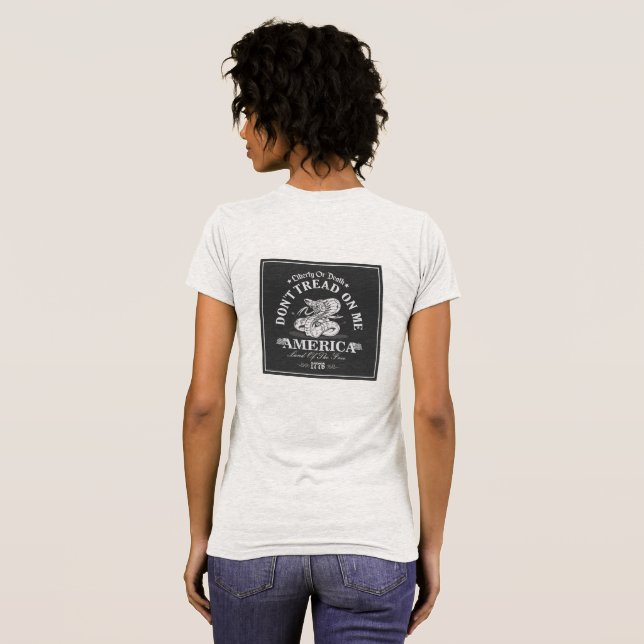 T-Shirt feminino (Parte Traseira Completa)